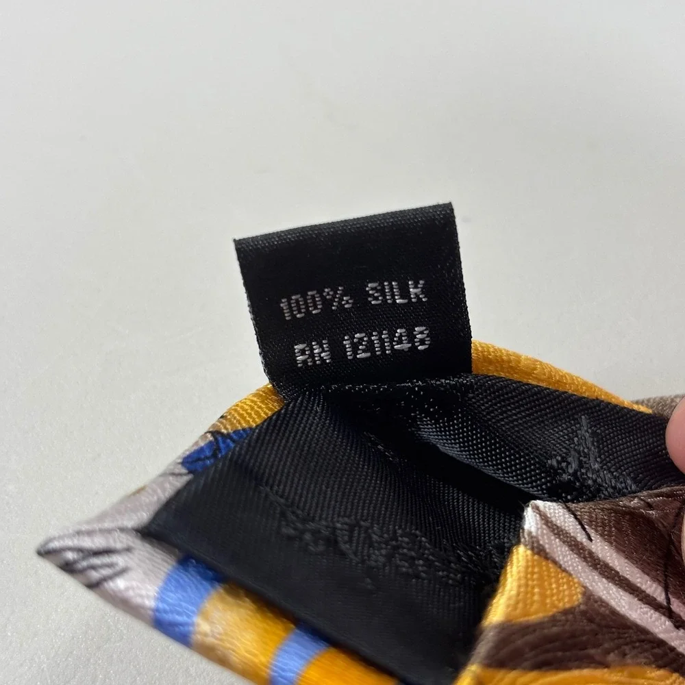 J.‎ Garcia Men's Zoot Collection Fifty-Four Abstract Silk Tie Yellow Blue